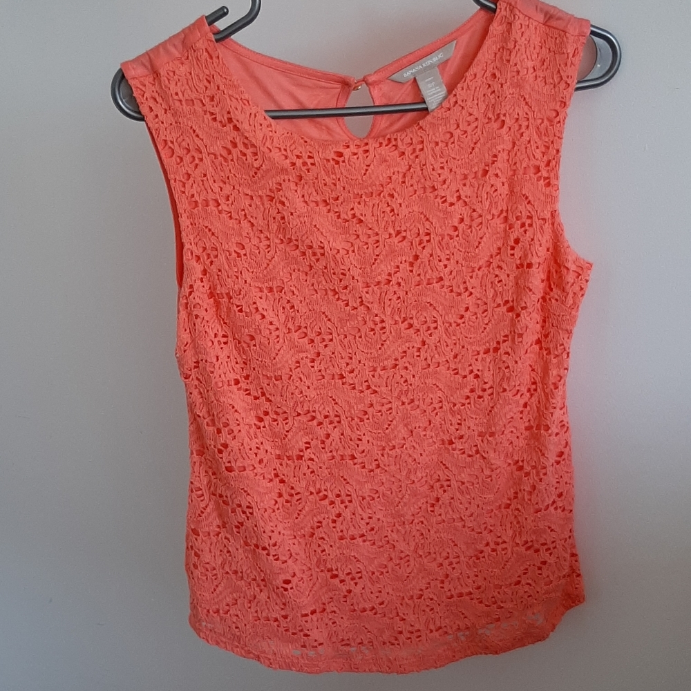 Banana Republic Coral Sleeveless Top